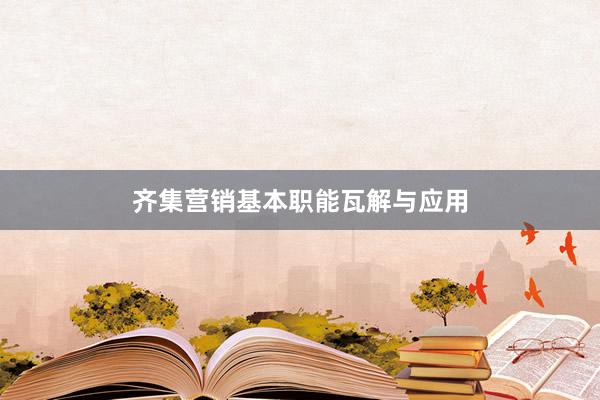 齐集营销基本职能瓦解与应用